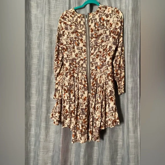 coffee brown dress for women Coffee brown cape dress with beaded fringes main image 1